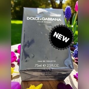 Dolce & Gabbana eau de toilette 75ml men new authentic fragrance